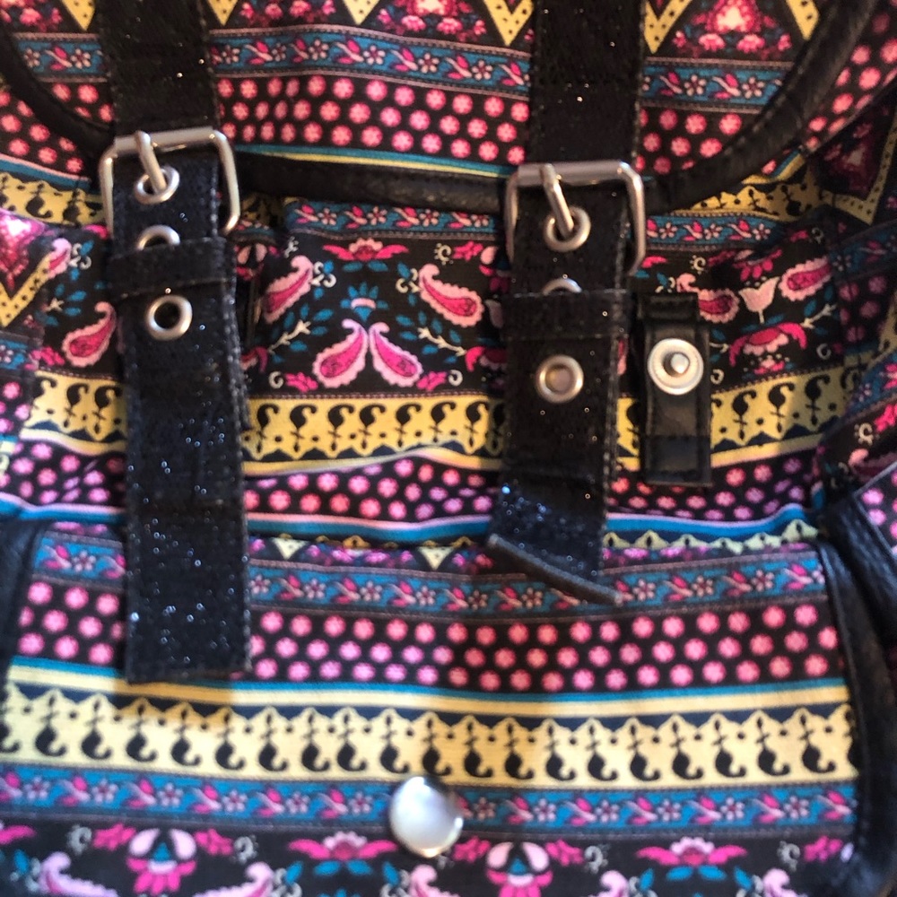 Candie’s Backpack. Lots of Compartments and Bling. Vibrant Colors